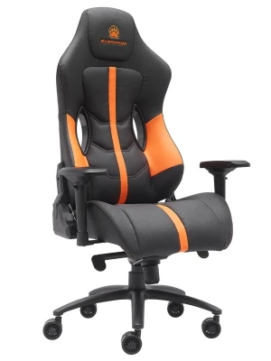 Геймерское кресло Everprof Jaguar EP Jaguar PU Orange/Black оранжевая экокожа, черная экокожа