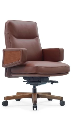 Кресло для руководителя Riva Design Rafael-M B2119 коричневая кожа