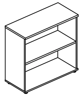 Стеллаж низкий (топ ДСП) мокко премиум / вяз либерти Alta/Alta MT/Alta ML, размер: 902x402x850