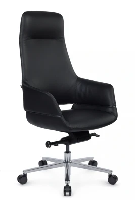 Кресло для руководителя Riva Design Fabio A2518 черная кожа