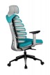 Кресло для руководителя Riva Chair RCH SHARK+Лазурная ткань - 3