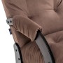 Кресло-качалка Модель 68 (Leset Футура) Венге текстура, ткань V 23 Mebelimpex Венге текстура V23 молочный шоколад - 00011644 - 5