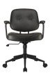 Кресло для персонала Riva Design Chair CHESTER W-221 тёмно-серая экокожа - 1