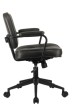 Кресло для персонала Riva Design Chair CHESTER W-221 тёмно-серая экокожа - 2
