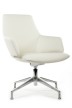 Конференц-кресло Riva Design Chair Spell-ST С1719 белая кожа