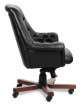 Кресло для персонала Classic chairs Оксфорд LB Meof-B-Oxford-2 черная кожа - 2