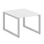Перег. стол 1 столешница на О-образном м/к Metal System Белый/Серый металл БО.ПРГ-1.1 1000*1235*750