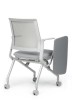 Конференц-кресло Riva Design Chair Moby D2002T серая ткань с пюпитром - 3
