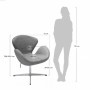 Дизайнерское кресло SWAN CHAIR светло-серый кашемир - 4