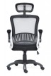 Кресло для персонала TetChair Mesh-2 ткань черно-серая - 3