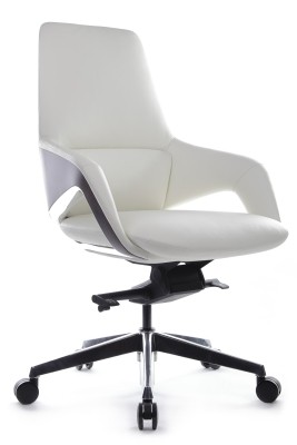 Кресло для персонала Riva Design Chair FK005-В белая кожа
