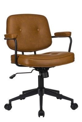 Кресло для персонала Riva Design Chair CHESTER W-221 жёлтая экокожа