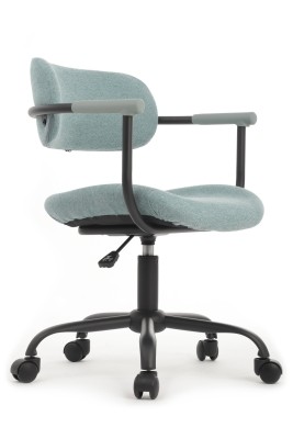 Кресло для персонала Riva Design Chair Kolin W-231 голубая ткань
