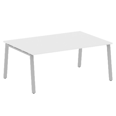 Перег. стол 1 столешница на А-образном м/к Metal System Белый/Серый металл БА.ПРГ-1.5 1800*1235*750