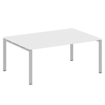 Перег. стол 1 столешница на П-образном м/к Metal System Белый/Серый металл БП.ПРГ-1.5 1800*1235*750