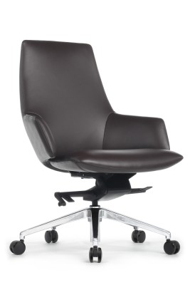 Кресло для персонала Riva Design Spell-M В1719 темно-коричневая кожа